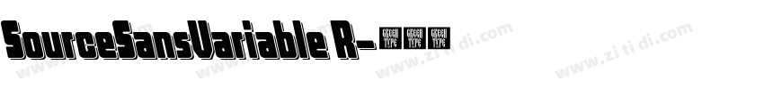 SourceSansVariable R字体转换